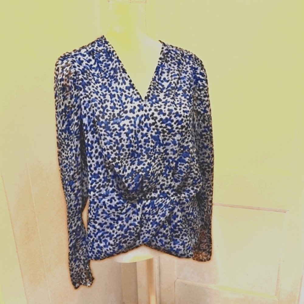 EXPRESS pretty holiday blouse NWOT